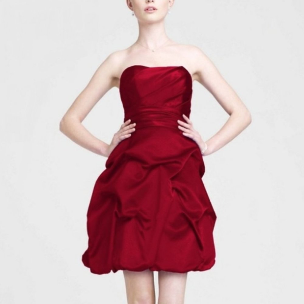 💒 Strapless Short Pick Up Dress Davids Bridal